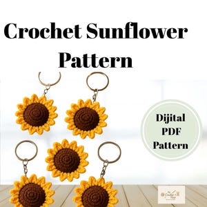 Crochet Sunflower Amigurumi Pattern: Beginner Flower Bouquet (PDF Pattern), Mother's Day gift