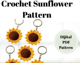 Crochet Sunflower Amigurumi Pattern: Beginner Flower Bouquet (PDF Pattern), Mother's Day gift