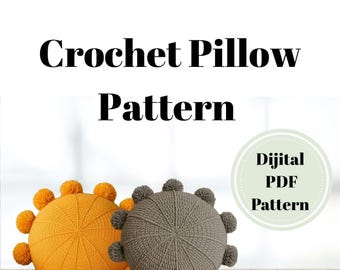 Round Crochet Cushion Pattern: Beginner-Friendly Pillow (PDF Download)