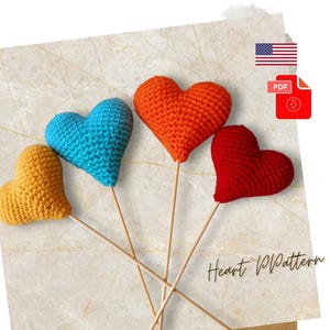 Crochet Heart Keychain Pattern: Amigurumi Tutorial (PDF)