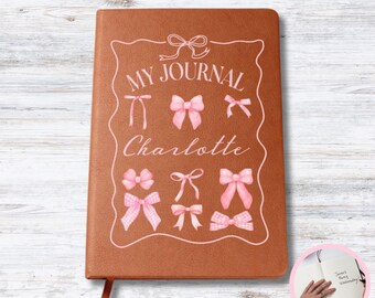 For Her Personalized Journal Coquette Pink Bow | Friend, Daughter, BFF, Niece, Granddaughter