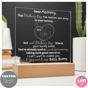 Für werdende Mama | Liebe Mama Liebe Note vom Baby, personalisierte Namen