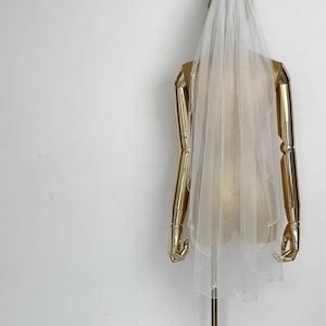 White Beaded Bridal Veil,Pearl Wedding Veil,Single Layer Veil,Unique Veil,High-Quality Handmade Veil,Custom Veil,Veil With Comb,Ivory Veil,