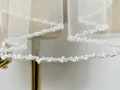 Beaded bridal veil,Pearl Wedding veil,Ivory Cathedral Veil,Sparkling veil,Crystal edge veil,Elbow Veil product logo