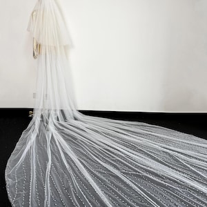 Glitter Veil,Bridal Veil,Blusher Wedding Veil,Unique Veil,Soft Flowy Long Veillight Ivory Veil,Veil With Rhinestones,Pearl Veil,Premium Veil