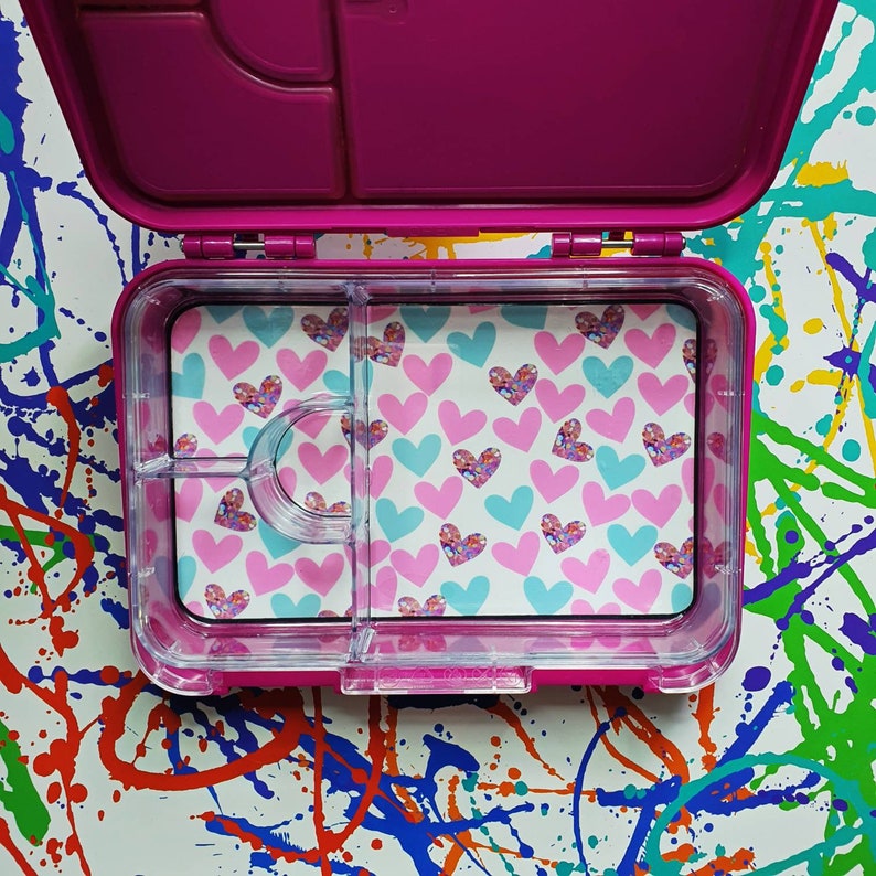 Herzchen , Personalisiert , Lunchboxeinlage , Lunchbox , Brotdose Bild 1