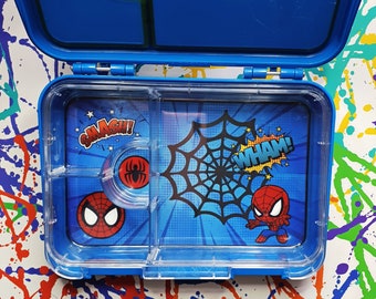 Superhero, animals, personalized, lunch box insert, lunch box, lunch box