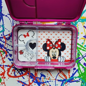 Minnie, animals, personalized, lunch box insert, lunch box, lunch box