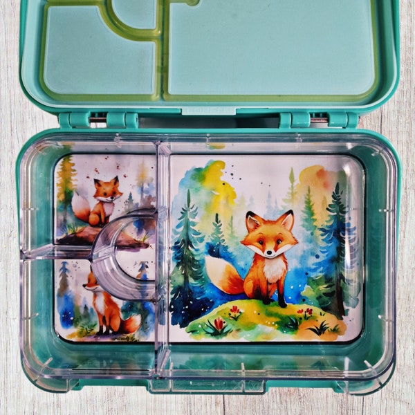 Fuchs, Fox , süß , Personalisiert , Lunchboxeinlage , Lunchbox , Brotdose