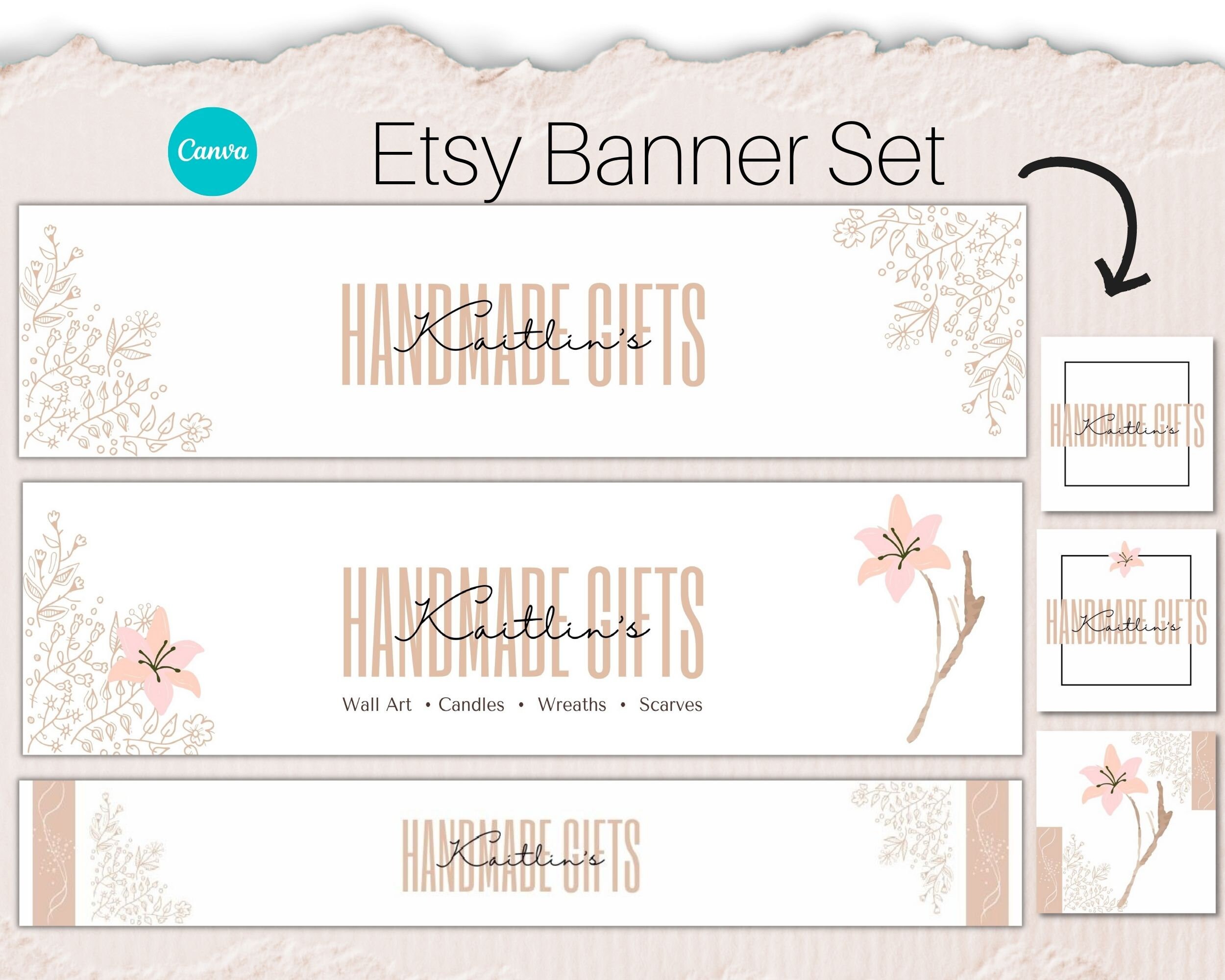 Etsy Shop Banner Etsy Banner Template Canva Templates Etsy - Etsy