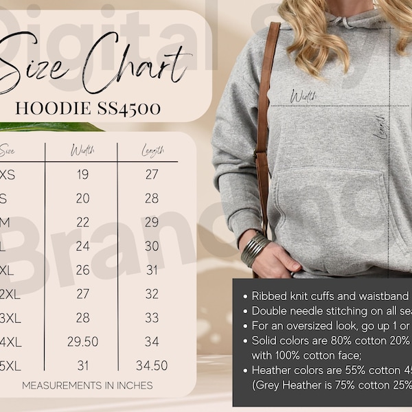 Independent Trading Company Hoodie Size Chart