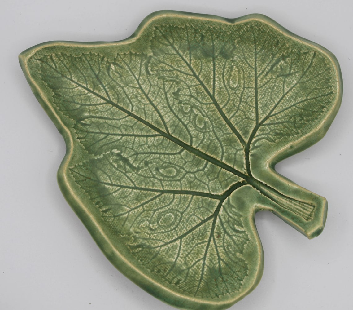 Ceramic Leaf Plates Etsy