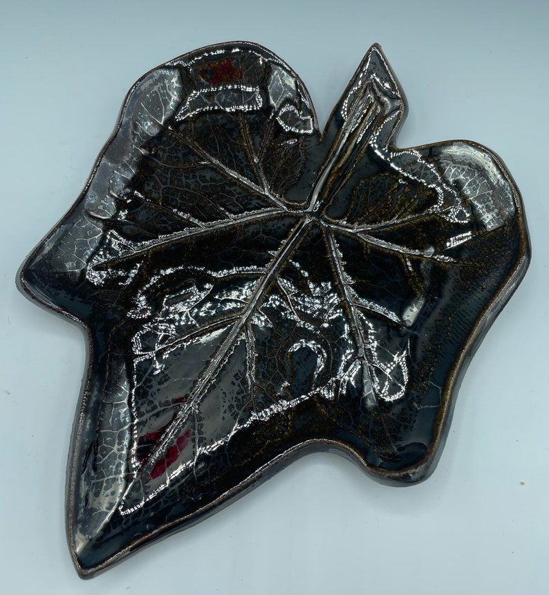 Ceramic Leaf Plates Etsy