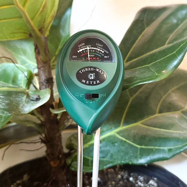 3 In 1 Moisture Sunlight PH Meter Soil Water Acidity Humidity Light PH Test Garden