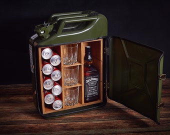 Jerry Can Bar | Personalized mini bar | Jerry Can Mini Bar | Bar cart | For the husband | For boyfriend | For dad | A gift for a man