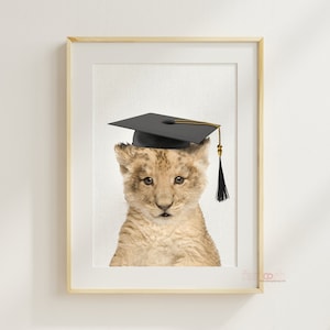Adorable Baby Lion Cub Print, Nursery Room Decor Printable Wall Art, Nursery Baby Animal Art, Baby Lion Cub Digital Download