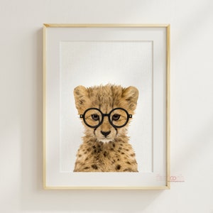 Adorable baby cheetah Print, Nursery Room Decor Printable Wall Art, Nursery Baby Animal Art, Baby Cheetah Digital Download