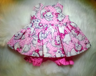 Baby Alive and Reborn / Silicone Baby Doll Clothes. Dress and Bloomers 10" 12" or 15" Disney Aristocrats Marie