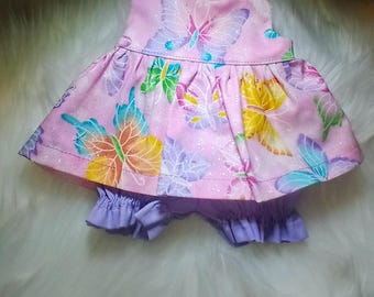 Baby Alive and Silicone Reborn Doll Clothes. Dress and Bloomers 10" 12" or 15" Dr. Butterflies