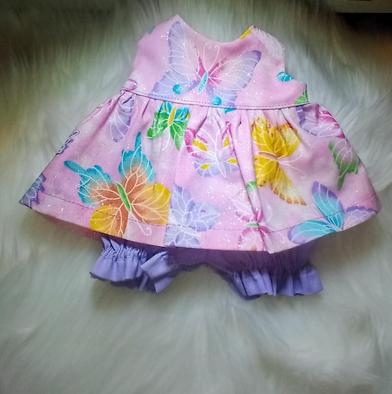 Baby Alive and Silicone Reborn Doll Clothes. Dress and Bloomers 10" 12" or 15" Dr. Butterflies