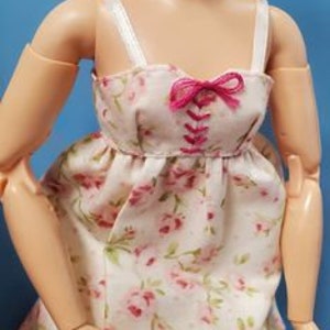Spring Into Summer Dress Curvy Barbie Sewing Pattern PDF