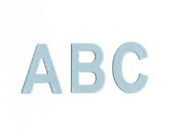 Light Blue Die Cut Letters