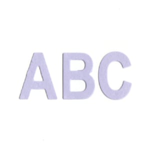 Mauve Die Cut Letters