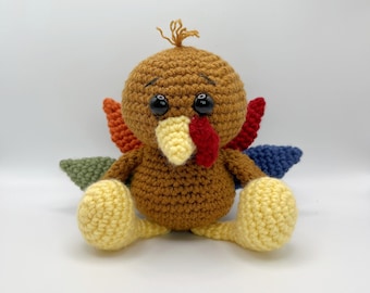CROCHET PATTERN | crochet turkey | amigurumi turkey | crochet animals pattern | crochet turkey pattern | crochet animal plush | PDF download