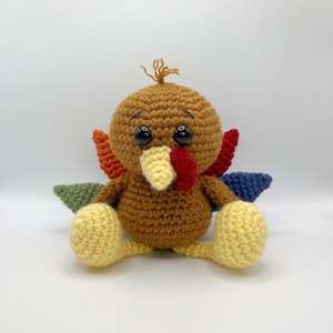CROCHET PATTERN | crochet turkey | amigurumi turkey | crochet animals pattern | crochet turkey pattern | crochet animal plush | PDF download
