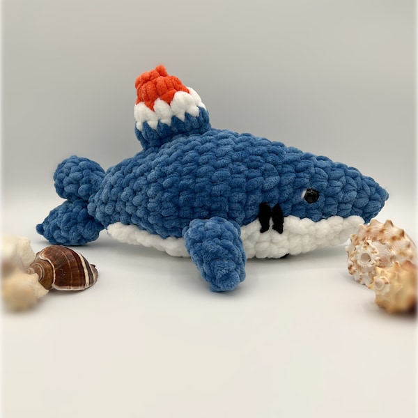 CROCHET PATTERN | crochet shark | amigurumi shark | crochet animal pattern | crochet shark pattern | crochet animal plush | PDF download