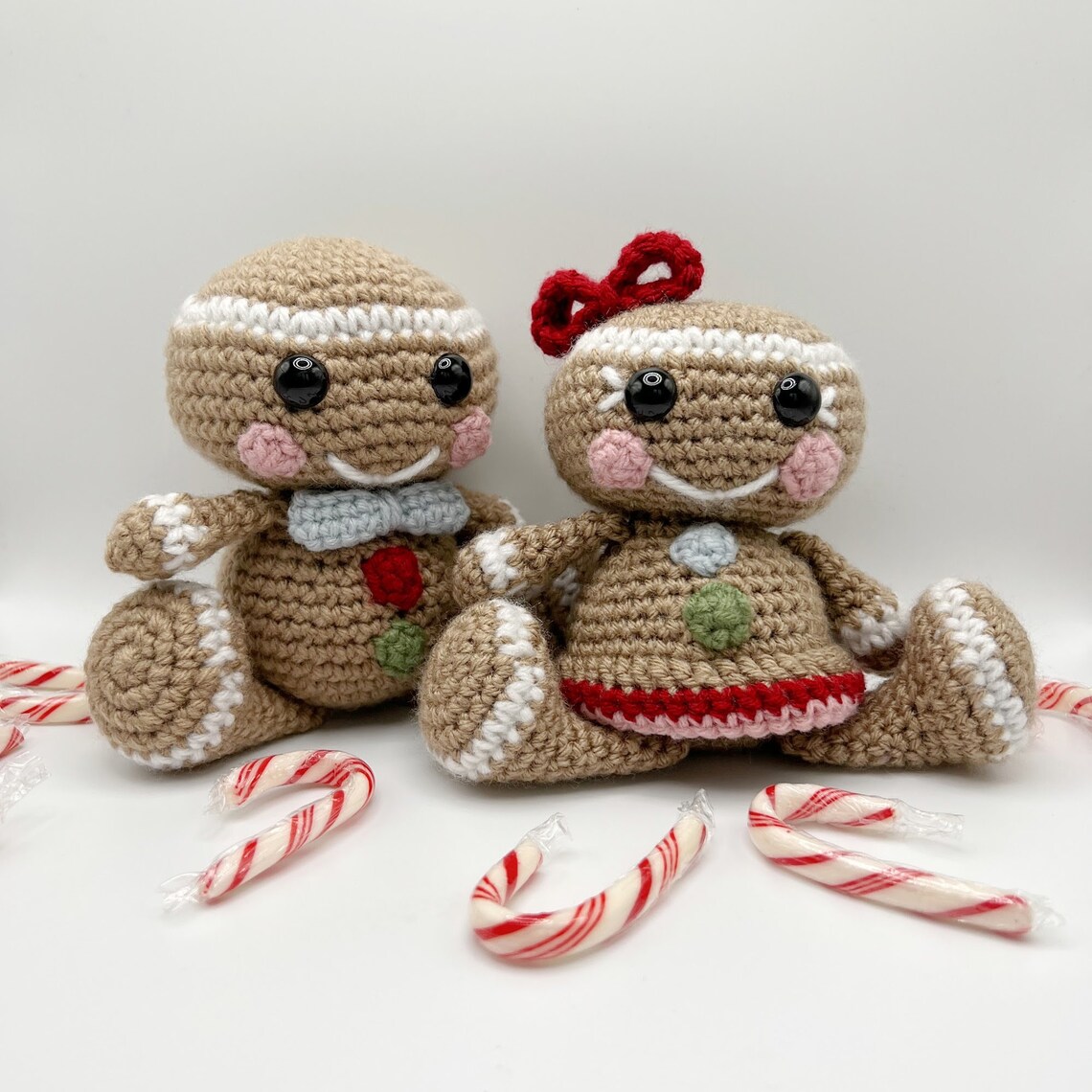 CROCHET PATTERN | Crochet Gingerbread Boy and Girl | Amigurumi ...