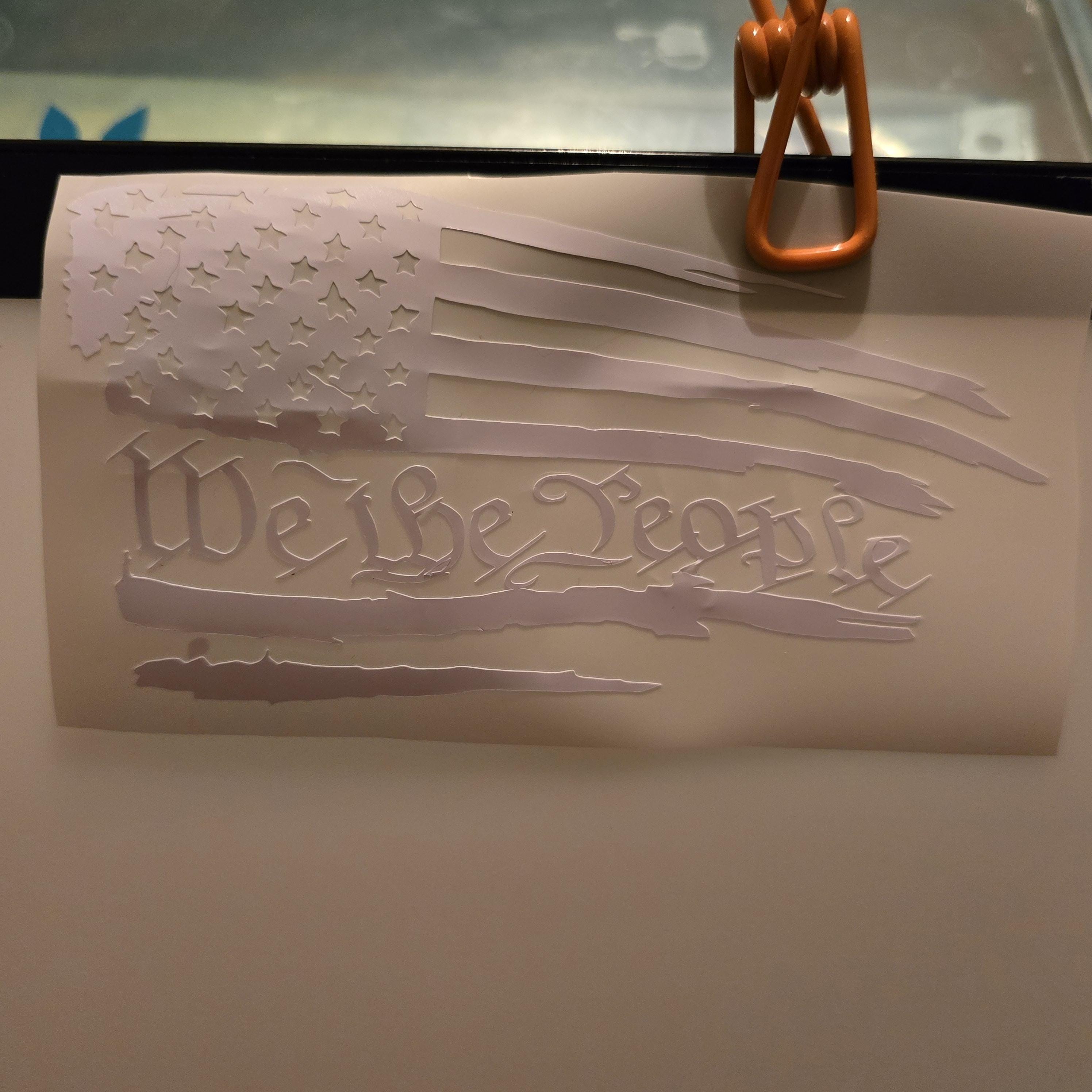 Vinyl Decal, We the people flag. - Thumbnail 5