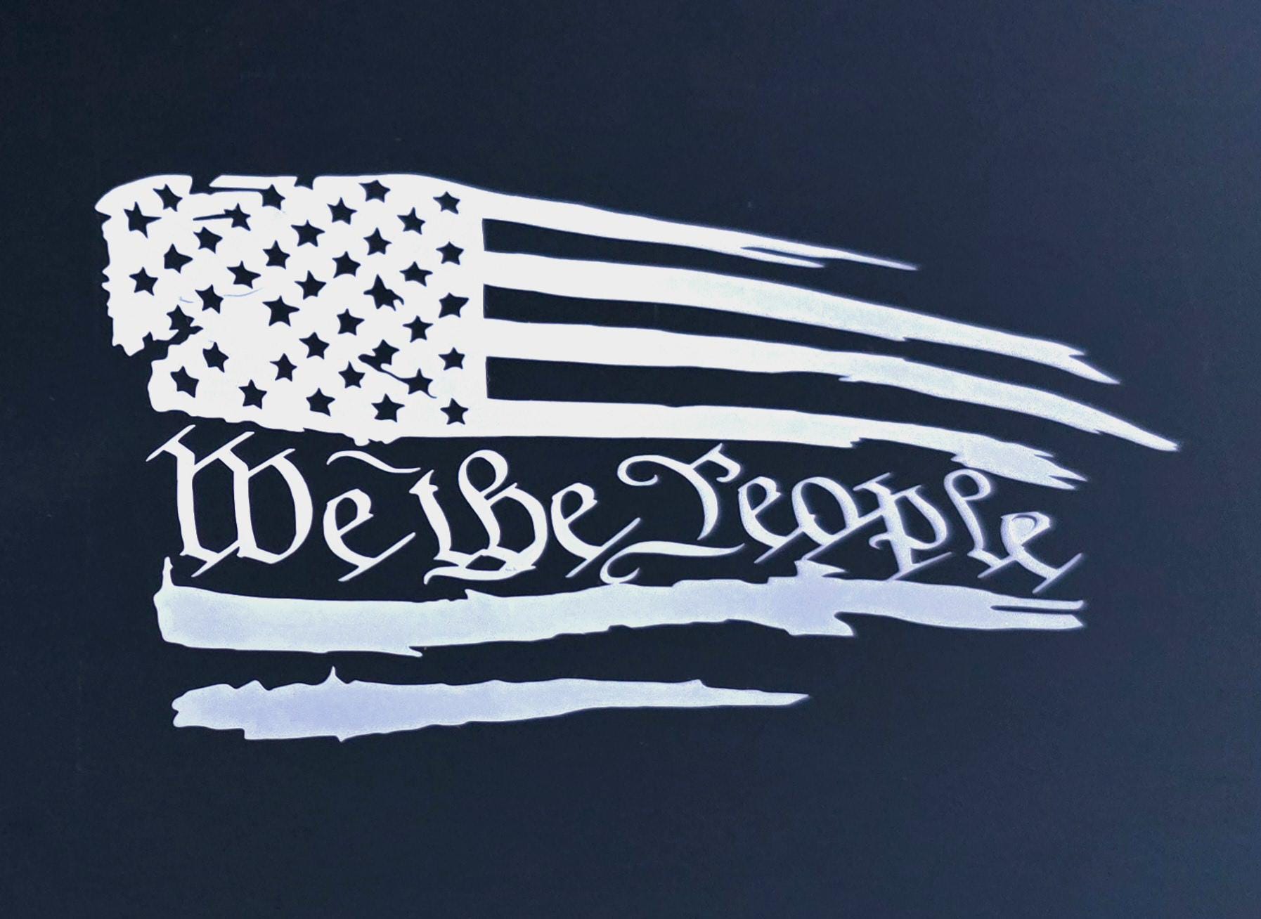 Vinyl Decal, We the people flag. - Thumbnail 3