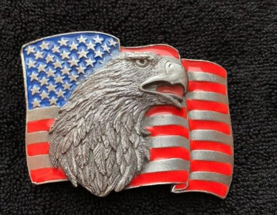 Vintage American Eagle Belt Buckle - Gem