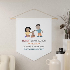 Montessori Zitate, Montessori Kunst, Montessori Klassenzimmer Dekor, Spielzimmer Wandkunst, Montessori Dekor, Klassenzimmer Wandkunst, Montessori Banner