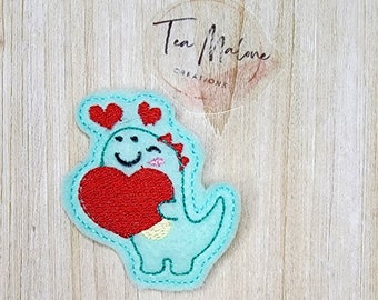 Valentine Dino Stickdatei