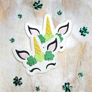 Lucky Unicorn Stirnband Schieber Stickdatei