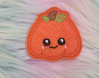 Cute Pumpkin Feltie Embroidery Design