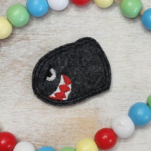 Shark Bullet Feltie Embroidery Design