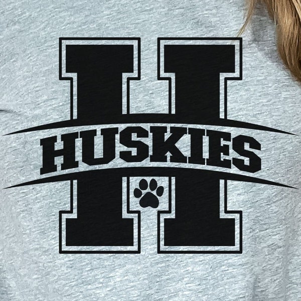 Huskies Baseball SVG: Mascot Cut File for Shirt (Digital Download)