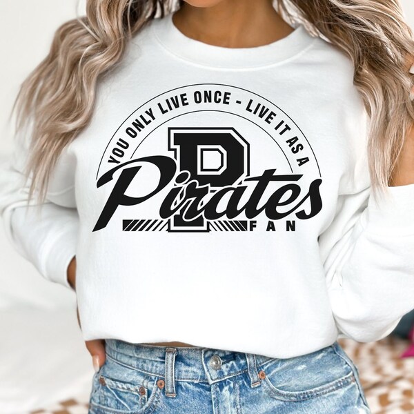 Pirate Football Mom Shirt Svg Files for Cricut, Pirates Mascot Instant Download Sublimation Design, Pirates School Team Game Day Shirt Svg