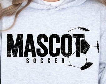 Soccer Mascot SVG: Team Spirit Cut File (Digital Download)