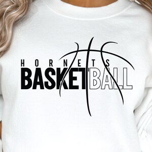 Hornissen Basketball-Svg, Go Hornets-Svg, sofortiger digitaler Download bereit für Cricut Basketball-Team-Svg, Basketball-Mom-Hornissen-Shirt-Svg