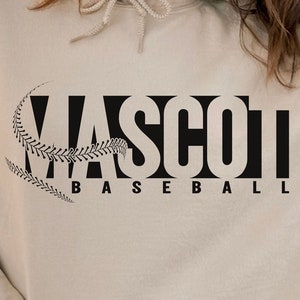 Archivo de corte Cricut de mascota de béisbol Svg, logotipo de equipo deportivo personalizado, descarga digital de Svg de día de juego personalizado, Svg deportivo, Svg de béisbol con espíritu escolar