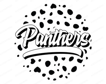 Panthers Football SVG Cut Files: Silhouette, Cricut (Digital File)
