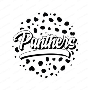 Panthers Football SVG Cut Files: Silhouette, Cricut (Digital File)