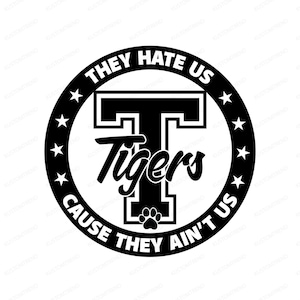 Tigers Football Shirt Jpg and Svg Files for Cricut, Go Tigers Football Mama Svg Cut File, School Spirit Svg, Tigers Mascot Vinyl Cut File