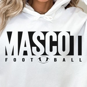Fußball Maskottchen SVG-Datei für Cricut, Fußball-Team-Vorlage Digitaler Download