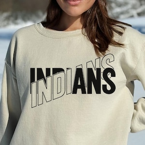 Indians Mascot SVG: School Spirit Clipart (Digital Download)