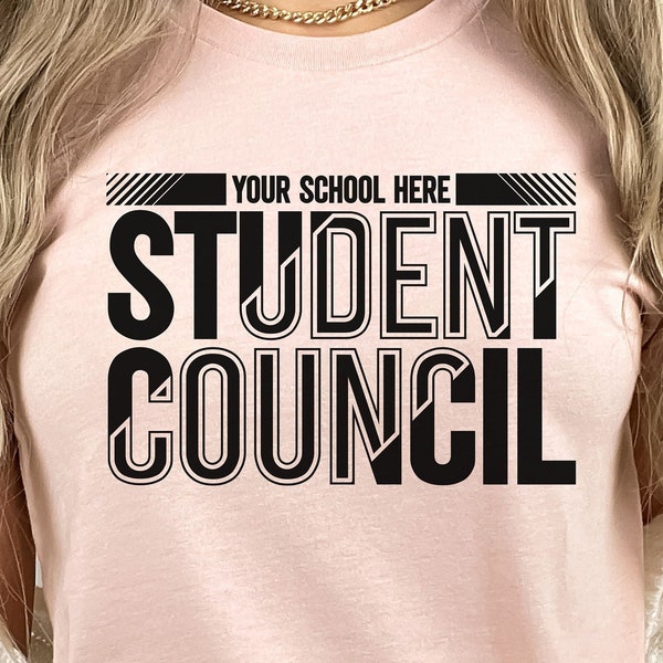 Custom Student Council Cricut/Silhouette Digital Craft File, Sudent Councilor Svg, Stuco Digital Download, Your School Student Council Png,